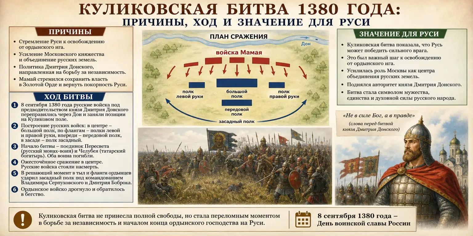 Куликовская битва: как Русь бросила вызов Орде